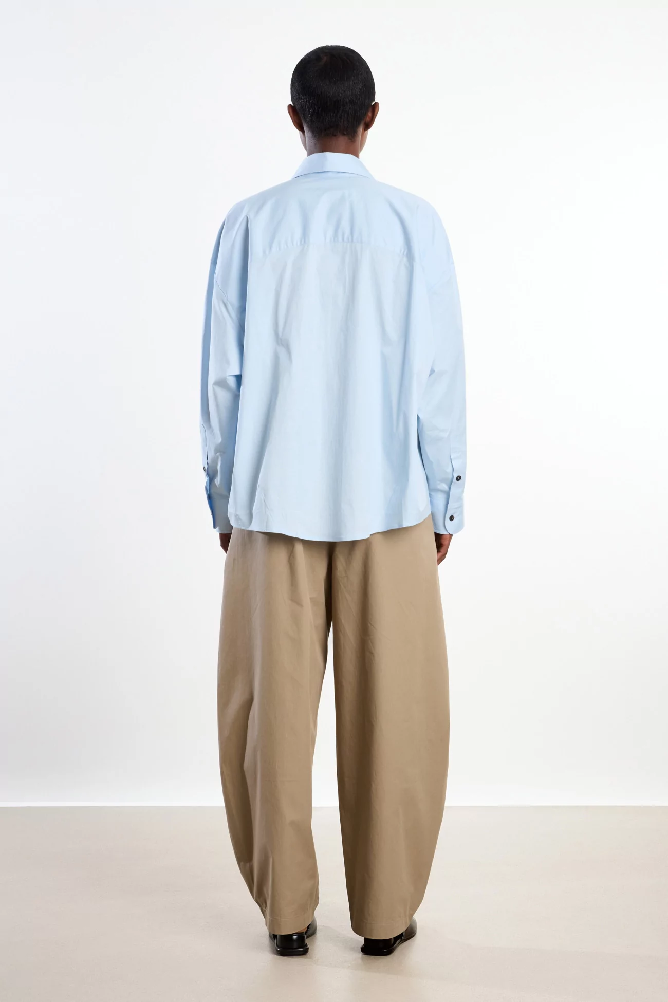Oversized Cotton Shirt Women Cordera – Light Blue | Centre Commercial