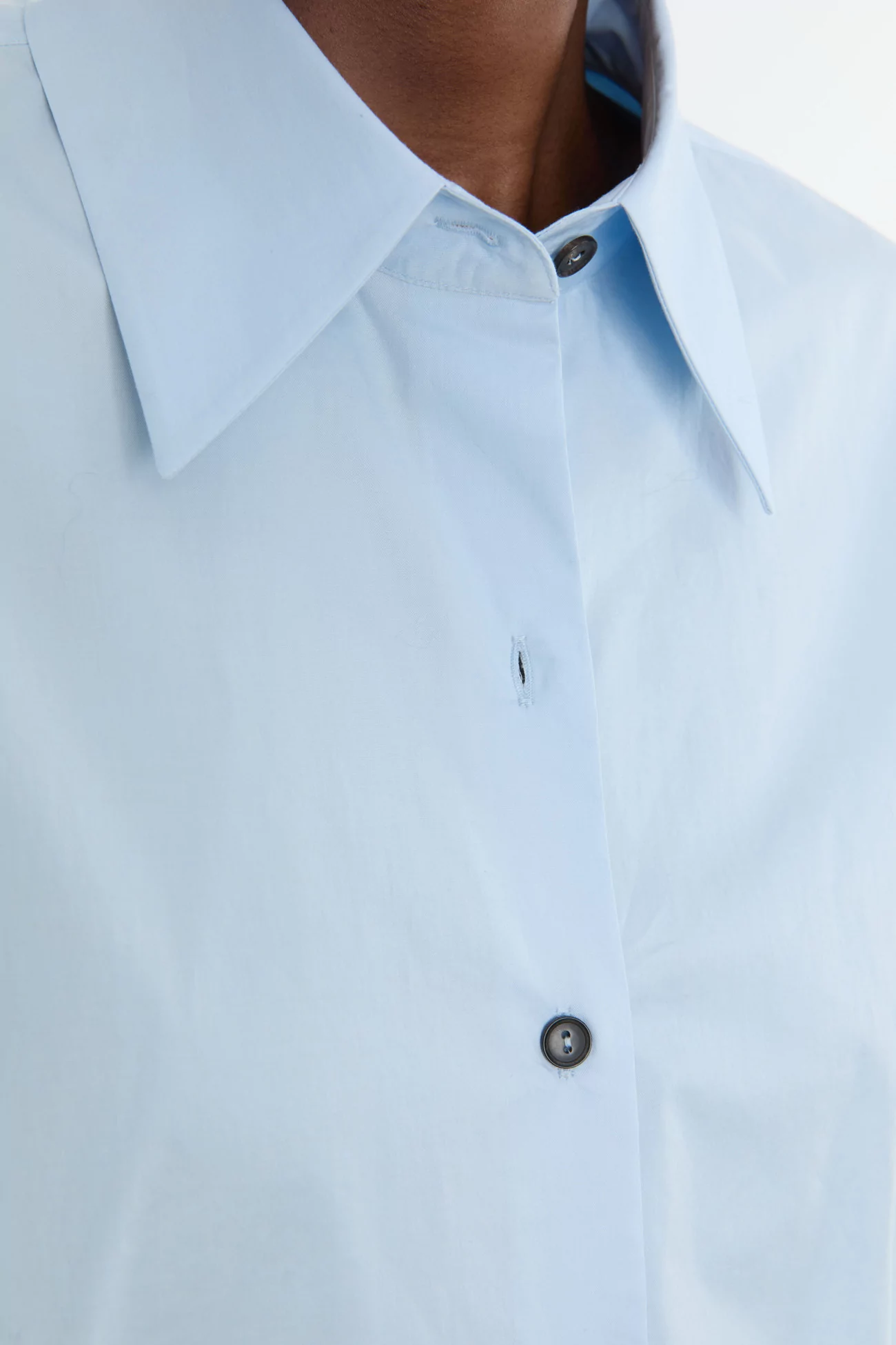 Oversized Cotton Shirt Women Cordera – Light Blue | Centre Commercial