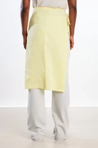 Ernie Palo Sheer Wrap Cotton Skirt – Yellow | Centre Commercial