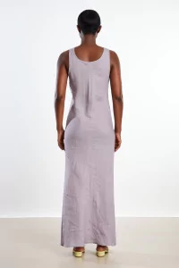 Baserange Larva Fine Linen Dress – Mori Purple | Centre Commercial
