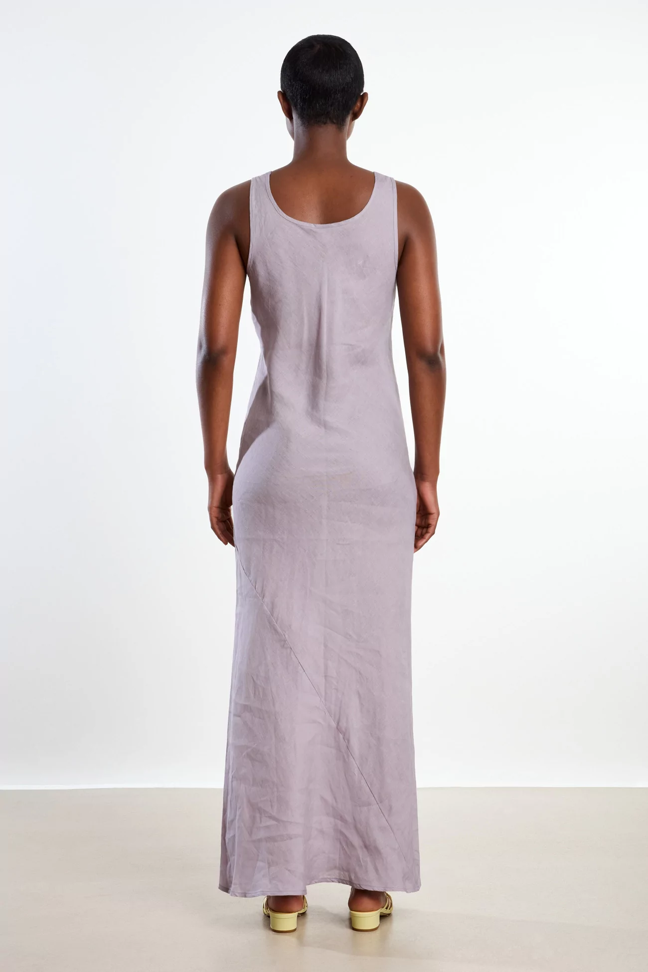 Baserange Larva Fine Linen Dress – Mori Purple | Centre Commercial