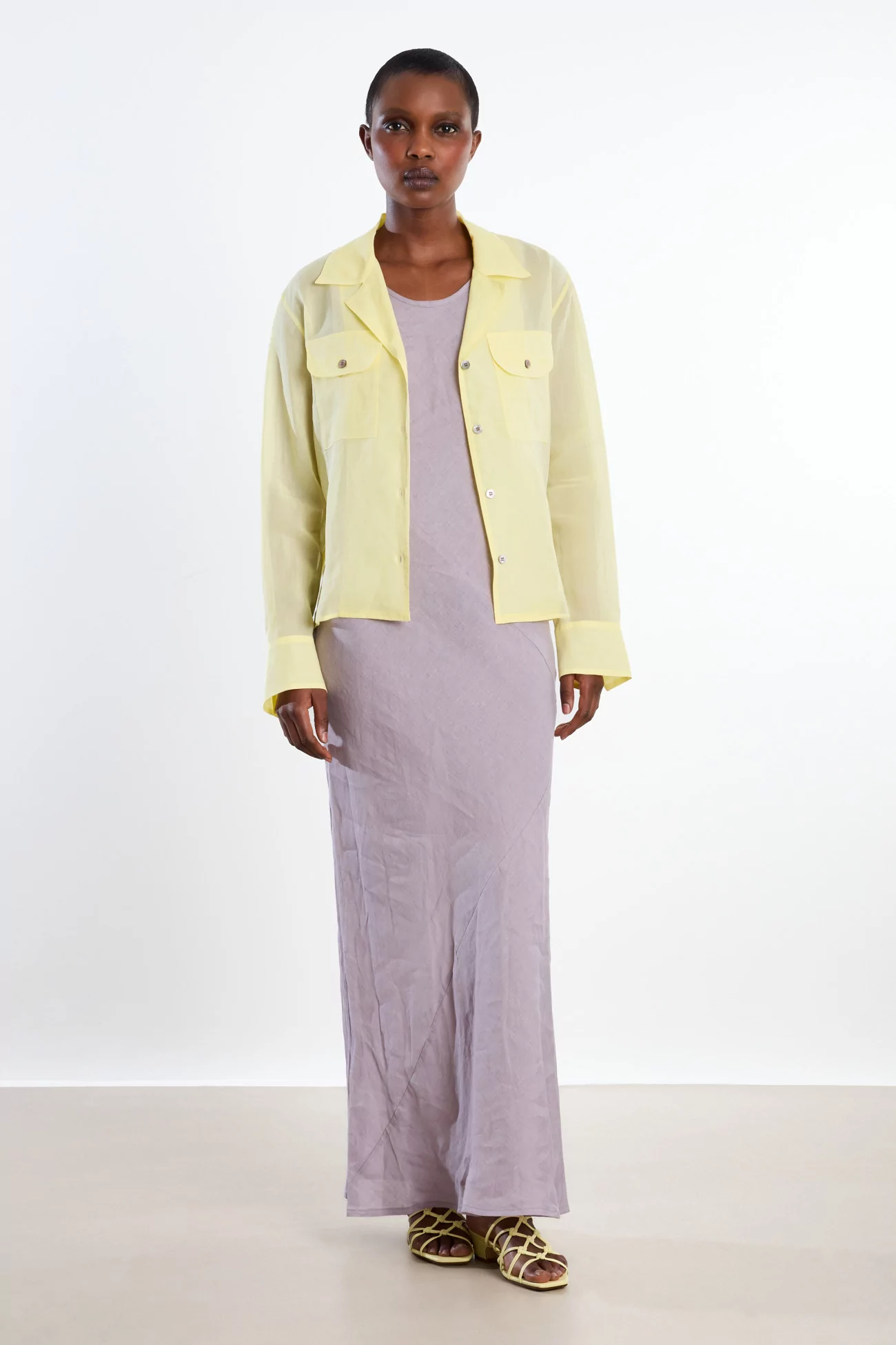 Baserange Larva Fine Linen Dress – Mori Purple | Centre Commercial