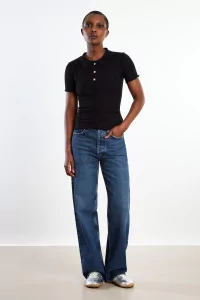Baserange Omato Polo Organic Cotton – Black | Centre Commercial