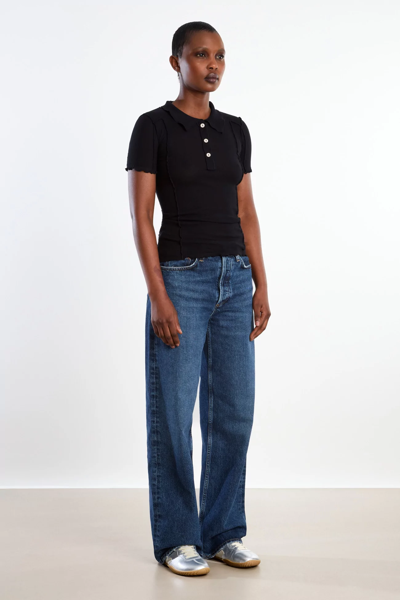 Baserange Omato Polo Organic Cotton – Black | Centre Commercial