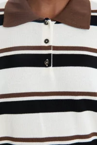 Organic Cotton Striped Polo Women Cordera – Stripes | Centre Commercial