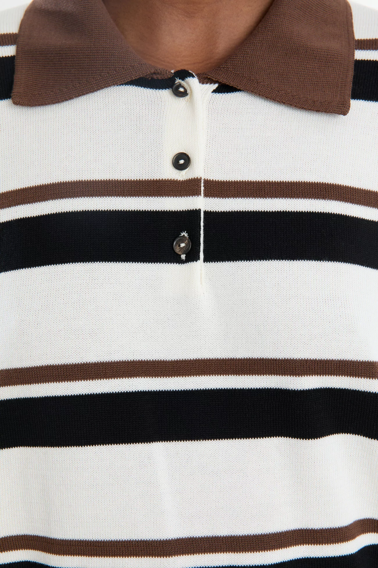 Organic Cotton Striped Polo Women Cordera – Stripes | Centre Commercial