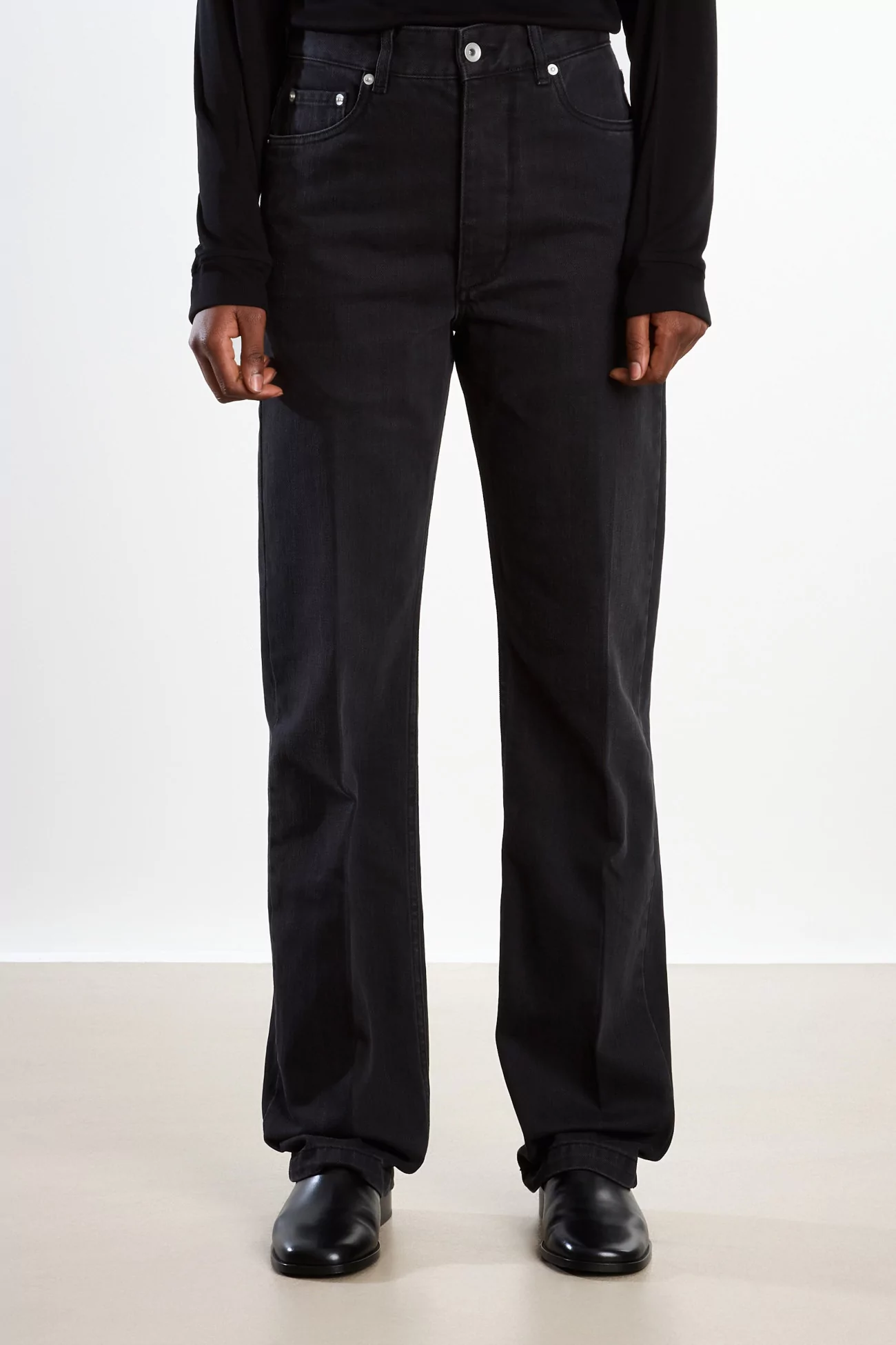 Barra Denim Pant Women Studio Nicholson – Faded Black Wash | Centre Commercial
