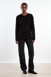 Barra Denim Pant Women Studio Nicholson – Faded Black Wash | Centre Commercial
