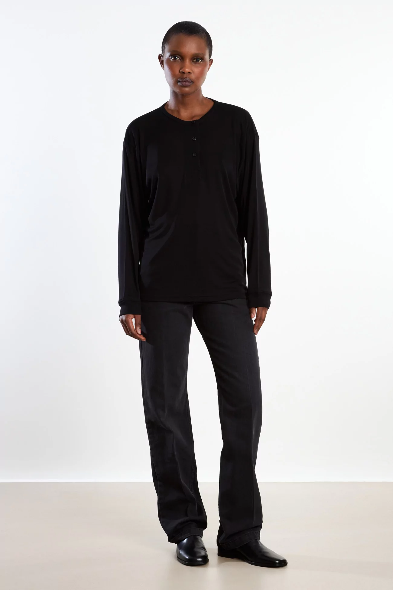 Barra Denim Pant Women Studio Nicholson – Faded Black Wash | Centre Commercial