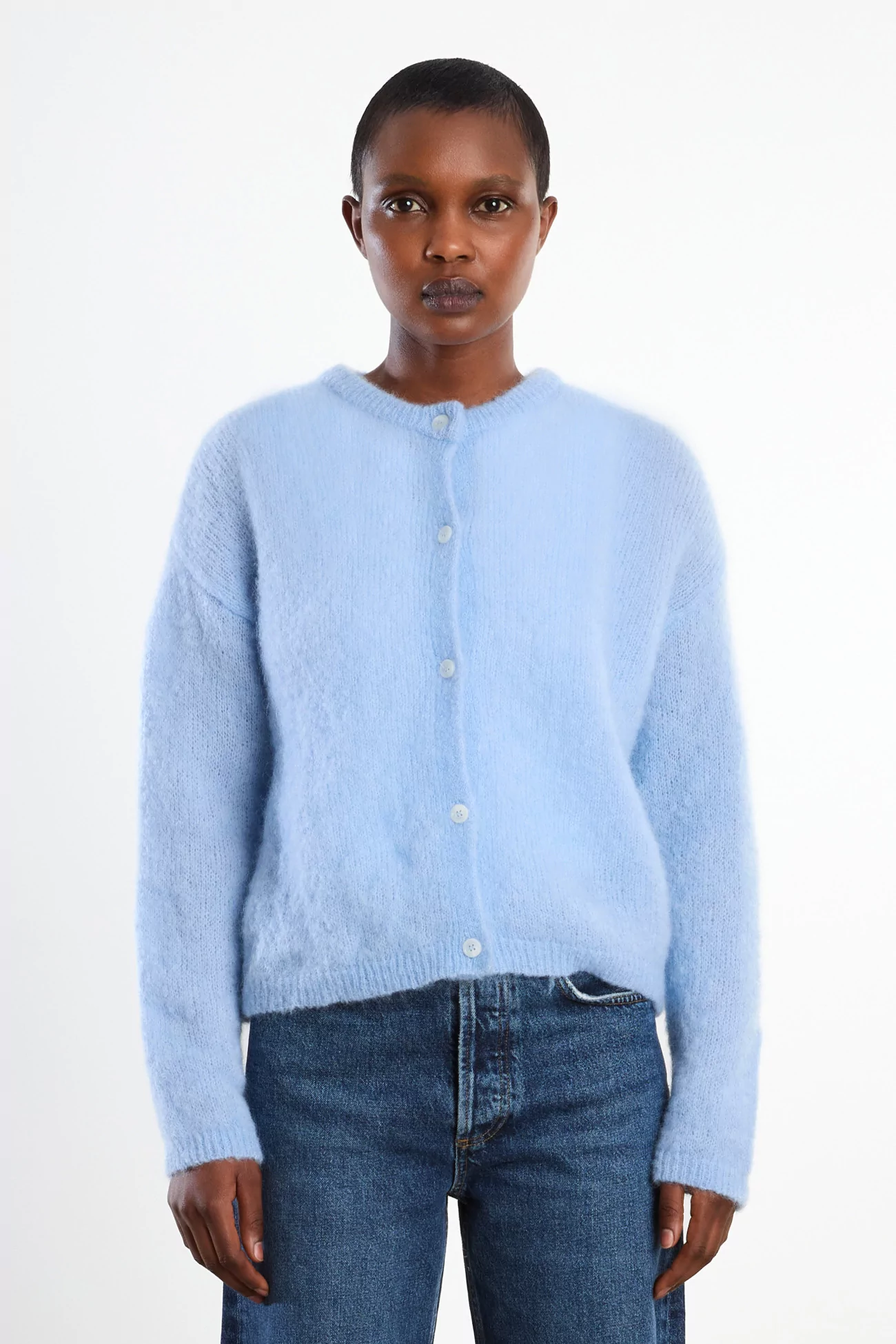 Surprise Olivia Mohair Cardigan Women – Sky Blue | Centre Commercial