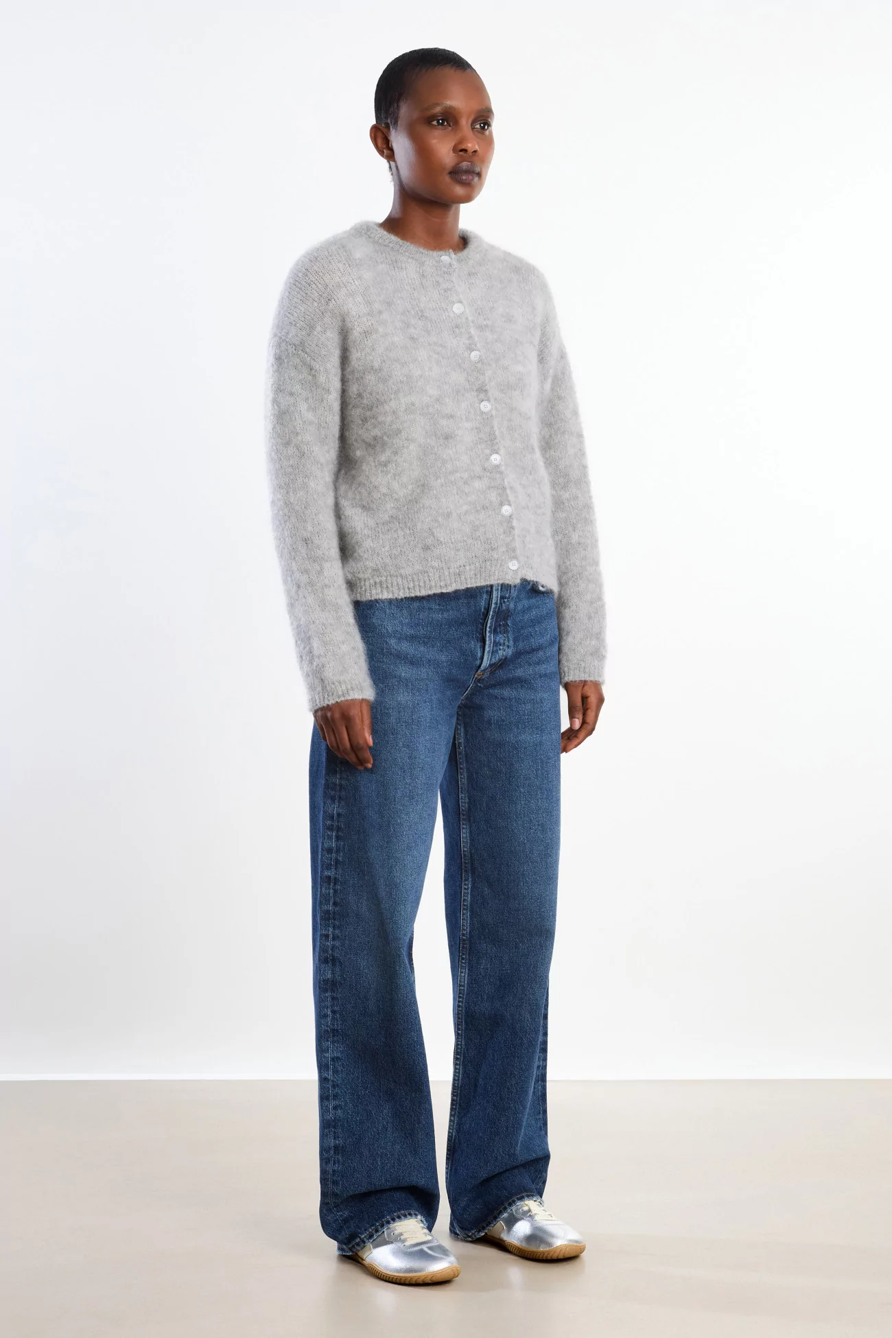 Surprise Olivia Mohair Cardigan Women – Grey | Centre Commercial