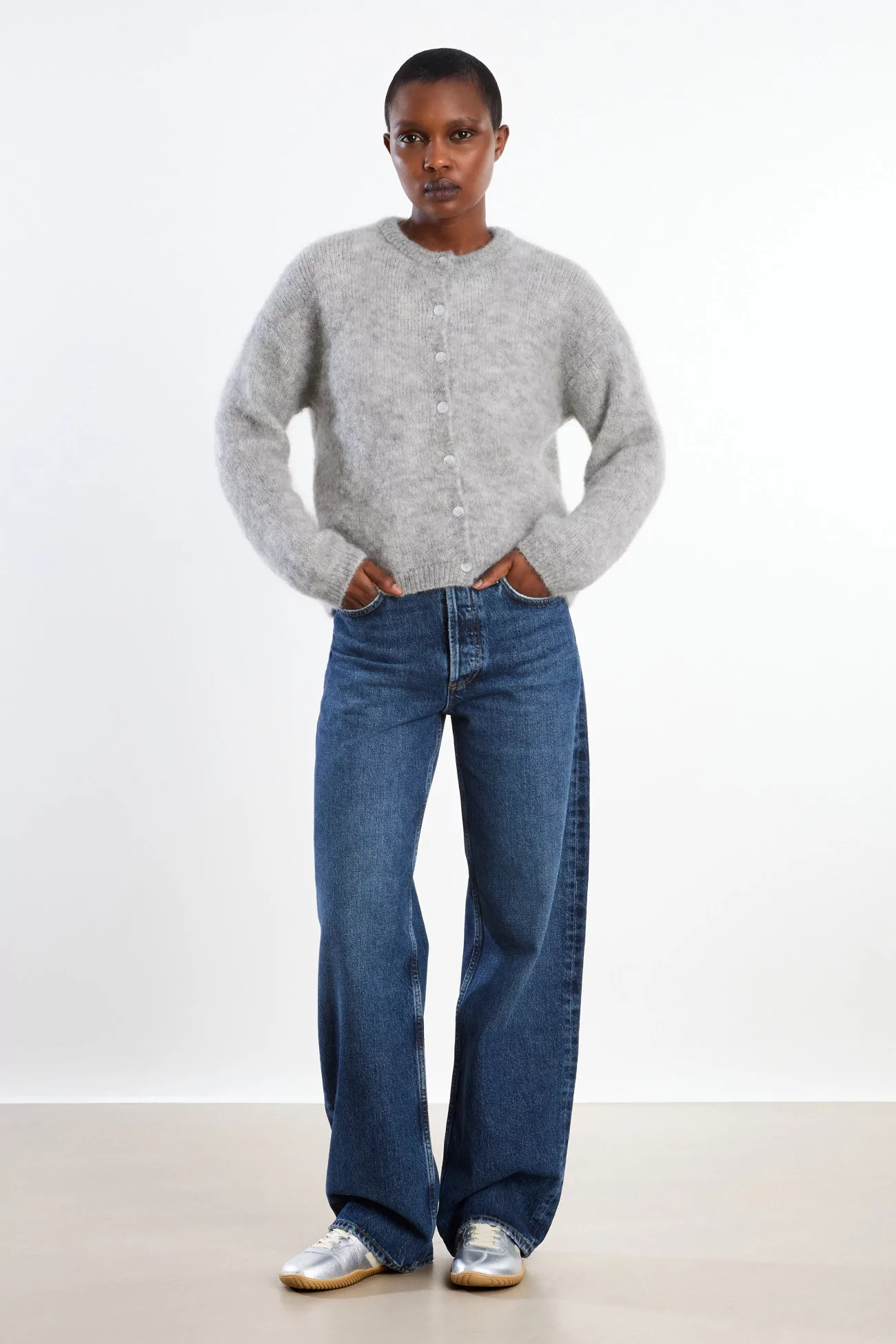 Surprise Olivia Mohair Cardigan Women – Grey | Centre Commercial