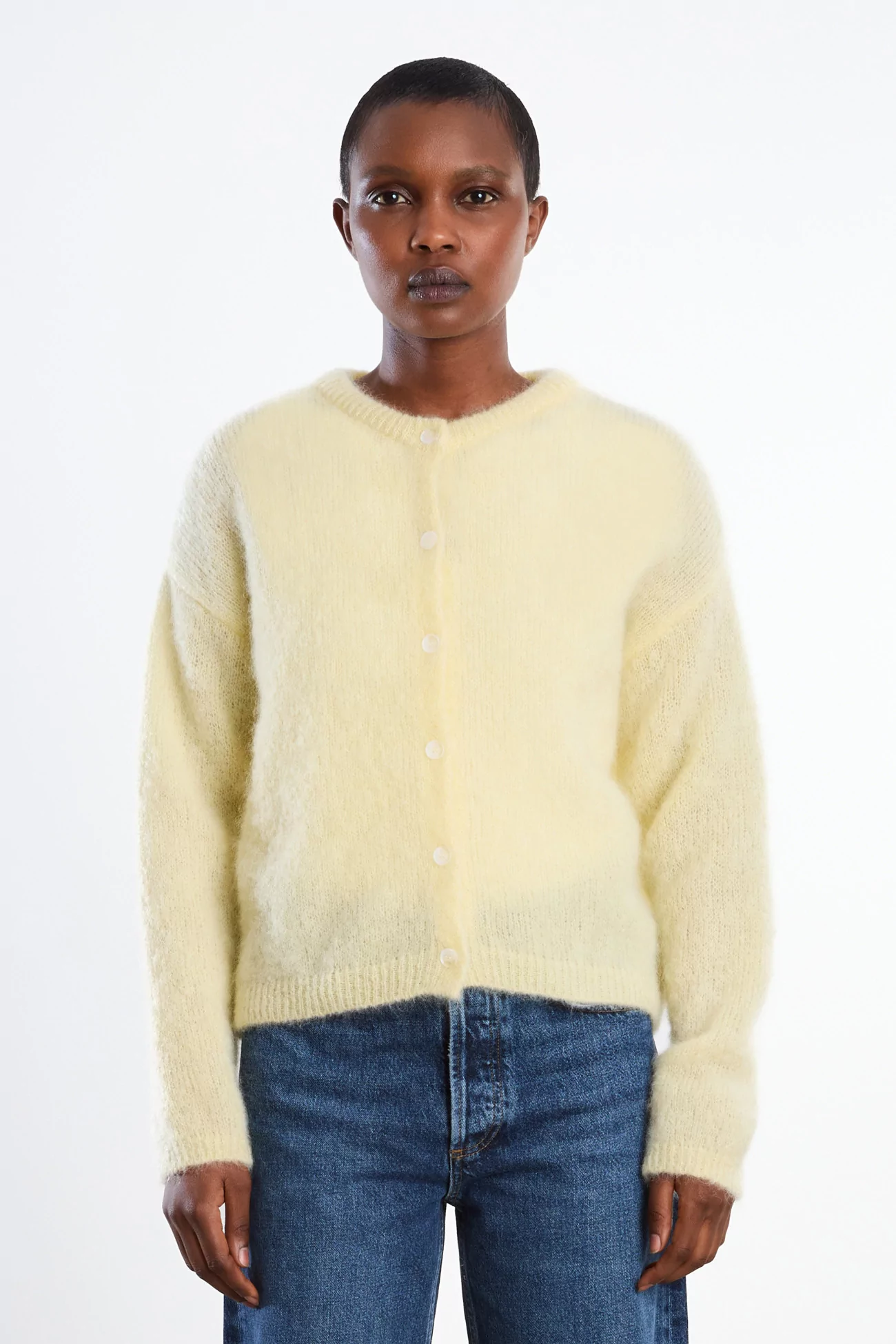 Surprise Olivia Mohair Cardigan Women – Light Yellow | Centre Commercial