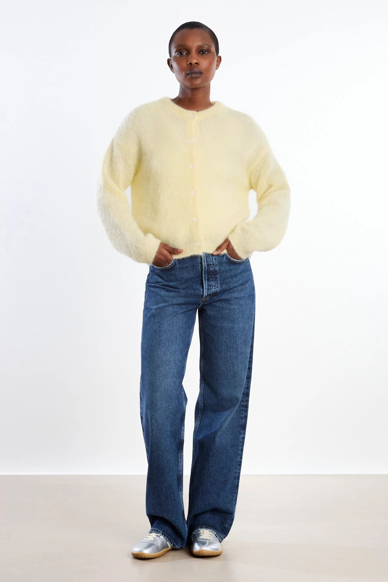 Surprise Olivia Mohair Cardigan Women – Light Yellow | Centre Commercial