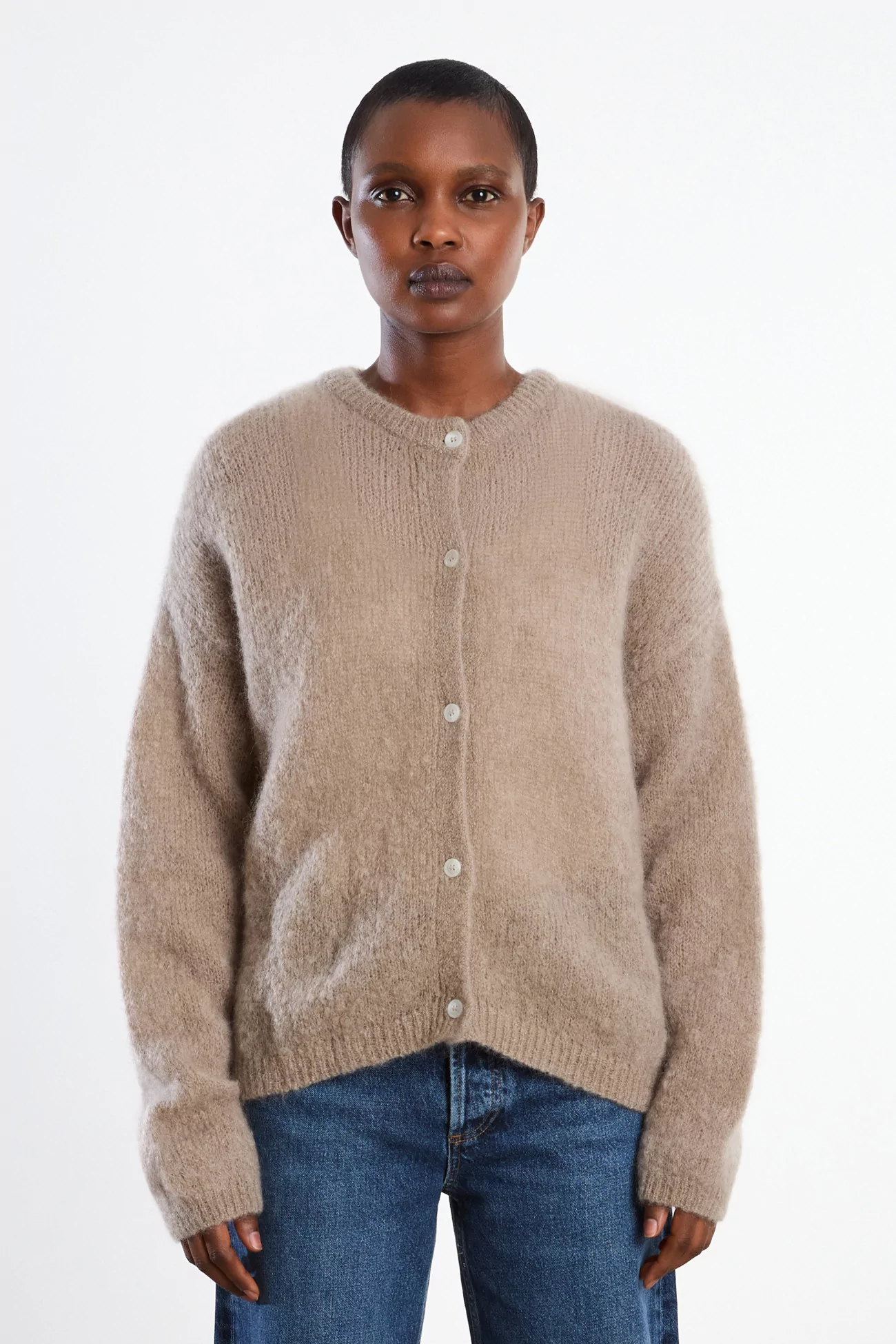 Surprise Olivia Mohair Cardigan Women – Taupe | Centre Commercial