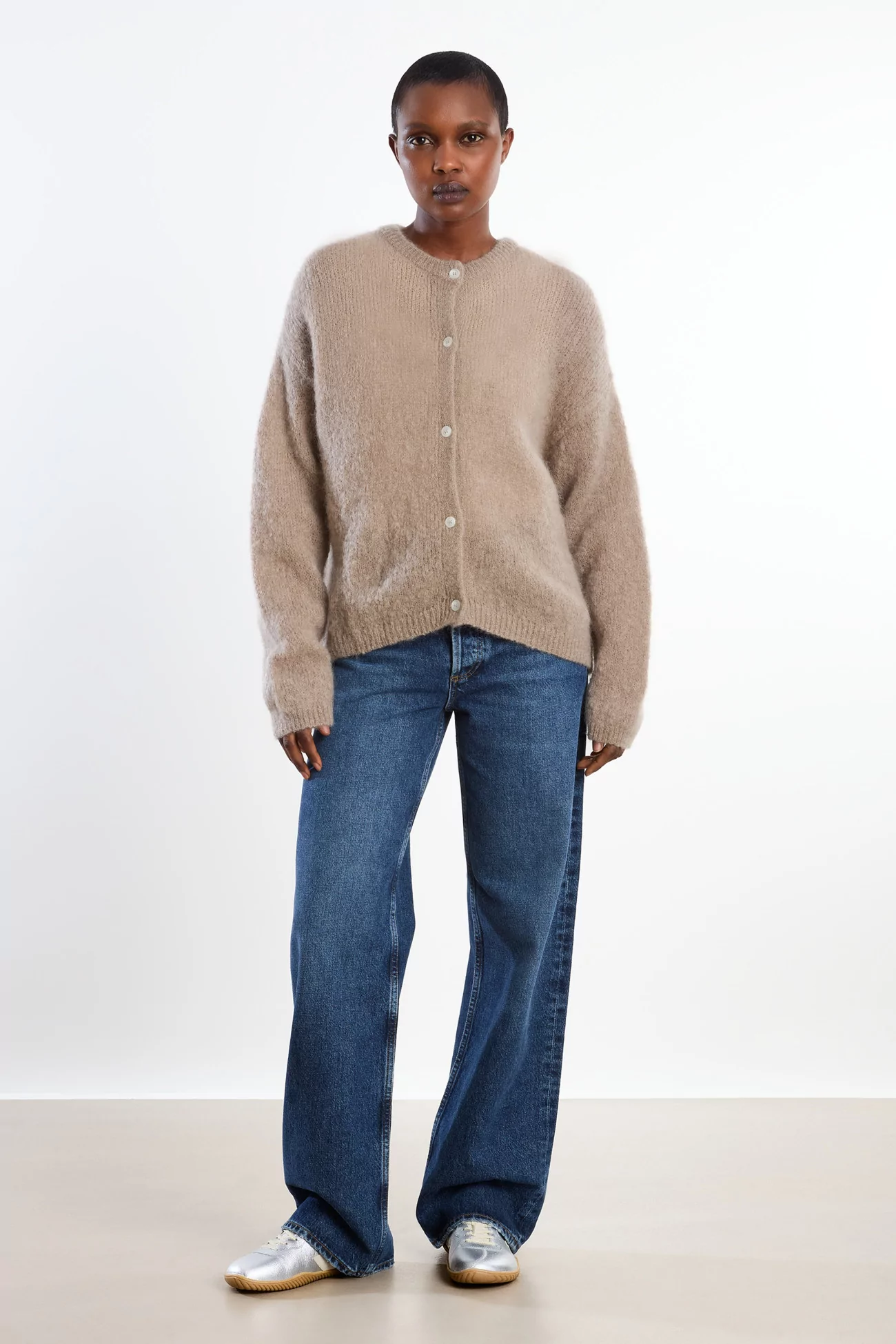 Surprise Olivia Mohair Cardigan Women – Taupe | Centre Commercial