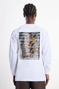 Heavyweight Cotton Long Sleeve T-Shirt Centre Commercial – White | Centre Commercial