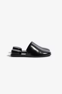 Estructura Calfskin Mule Women Cordera – Black | Centre Commercial