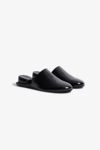 Estructura Calfskin Mule Women Cordera – Black | Centre Commercial