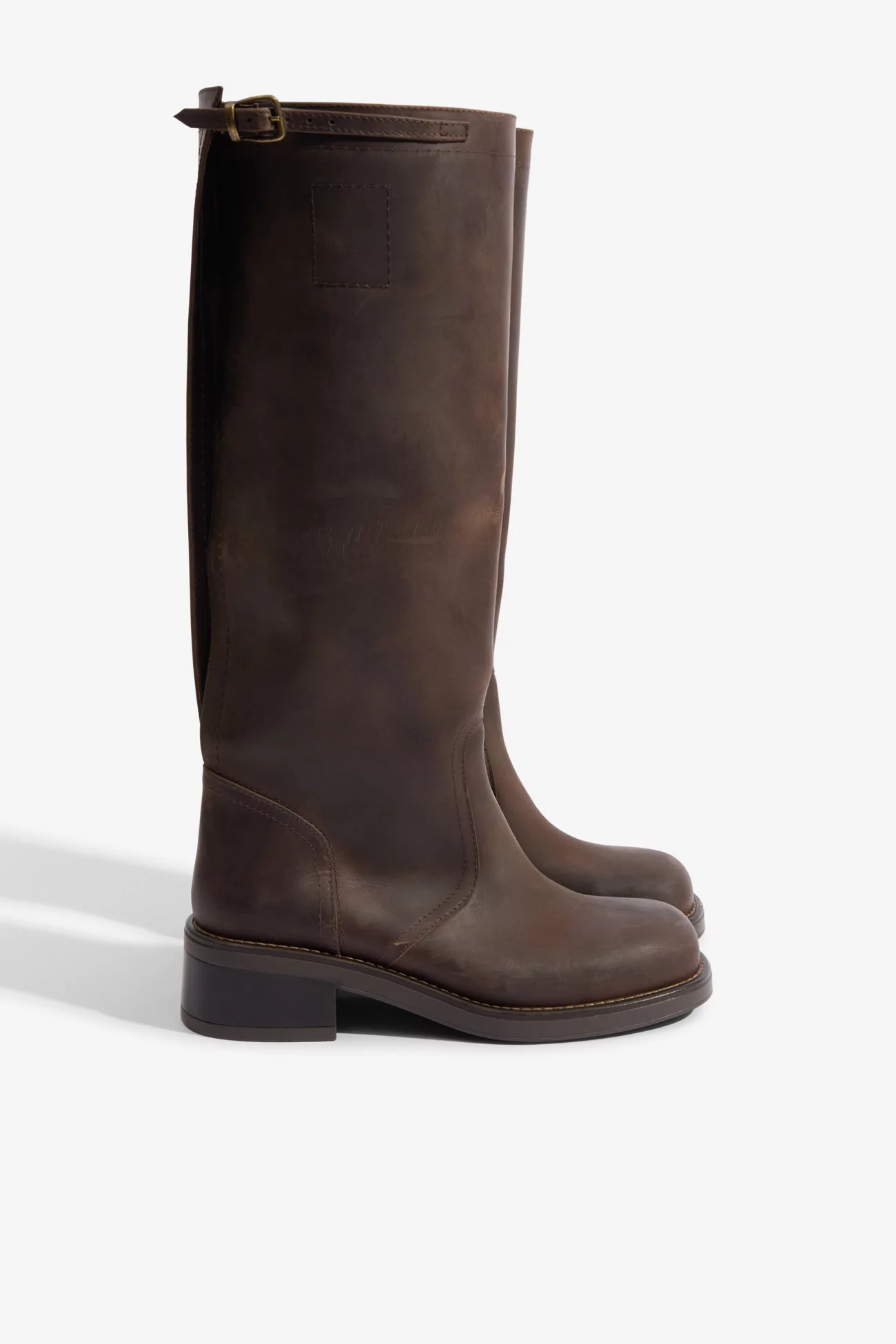 AnnK Transformable Leather Boots – Brown | Centre Commercial