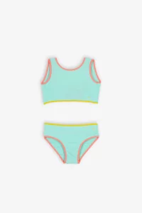 Kids Anti-UV Bikini Baïnes Withney – Turquoise | Centre Commercial