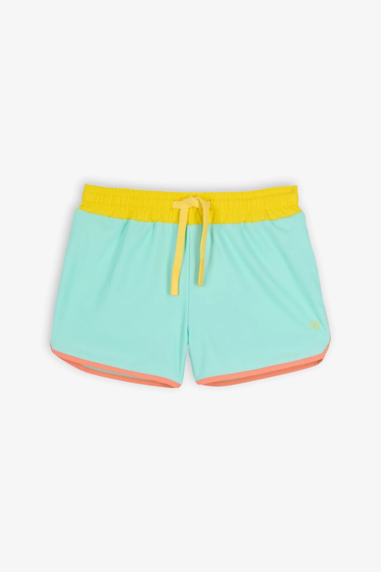 Kids Anti-UV Swim Shorts Baïnes Kiwi Retro – Turquoise | Centre Commercial