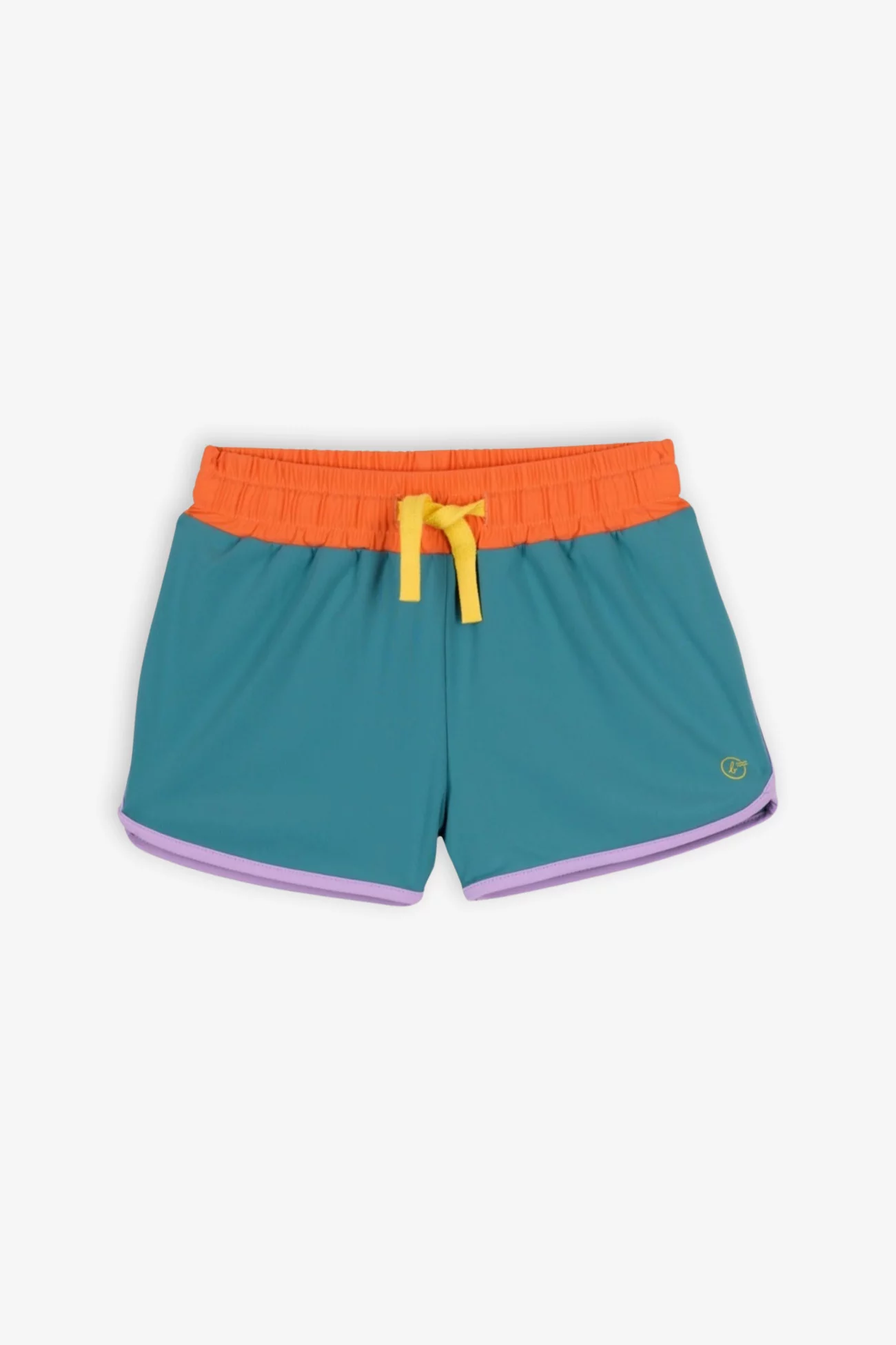 Kids Anti-UV Swim Shorts Baïnes Kiwi Retro – Teal | Centre Commercial