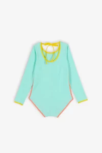 Kids Long Sleeve Anti-UV Swimsuit Baïnes Kim – Turquoise | Centre Commercial