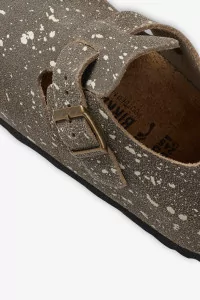 London The Artist Suede Sandals Birkenstock x SFTM – Taupe Splash | Centre Commercial