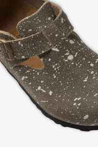 London The Artist Suede Sandals Birkenstock x SFTM – Taupe Splash | Centre Commercial