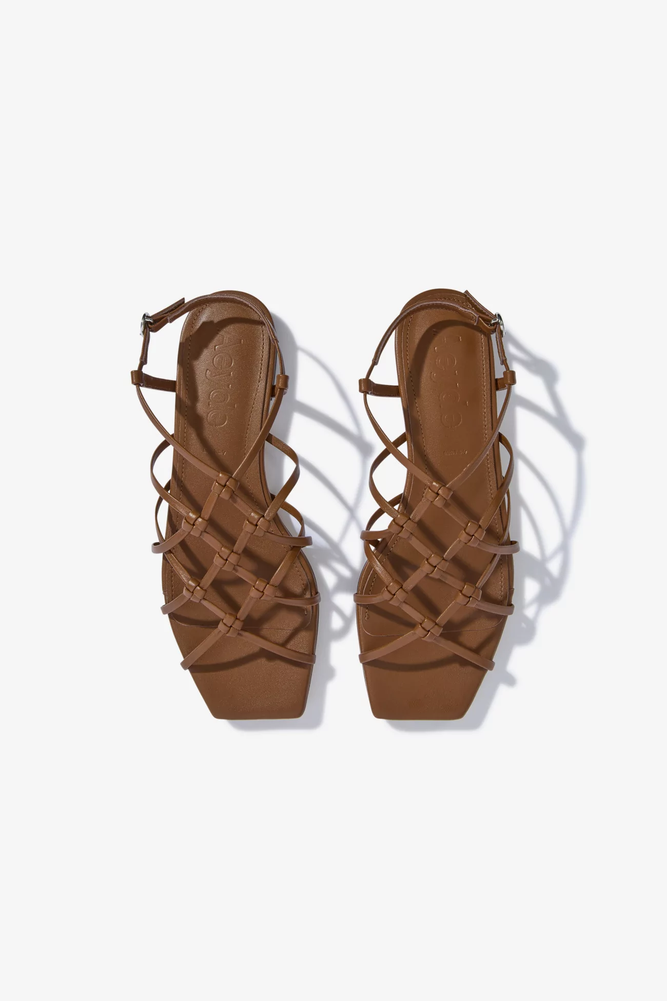 Aeyde Anisa Leather Flat Sandals – Tobacco | Centre Commercial