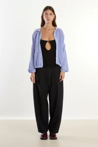 Cordera Tailored Barrel Pants Women – Black | Centre Commercial