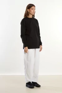 Heavyweight Cotton Long Sleeve T-Shirt Centre Commercial – Black | Centre Commercial