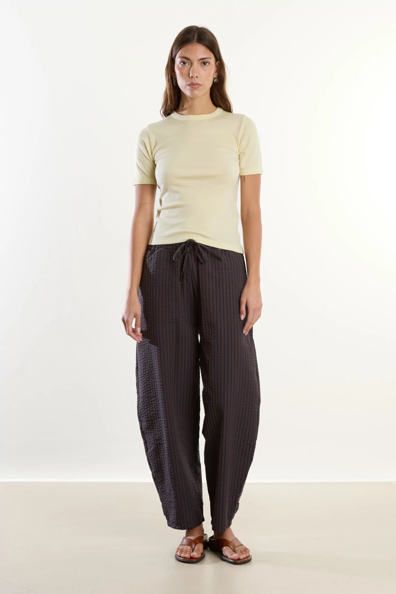 Merino Wool Jersey T-shirt Reuni – Beurre | Centre Commercial