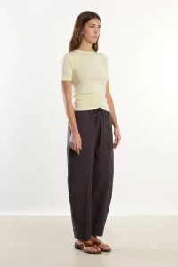 Merino Wool Jersey T-shirt Reuni – Beurre | Centre Commercial