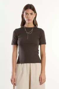 Merino Wool Jersey T-shirt Reuni – Turkish Coffee | Centre Commercial