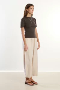 Merino Wool Jersey T-shirt Reuni – Turkish Coffee | Centre Commercial