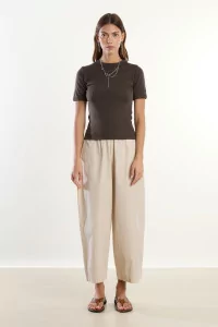 Merino Wool Jersey T-shirt Reuni – Turkish Coffee | Centre Commercial