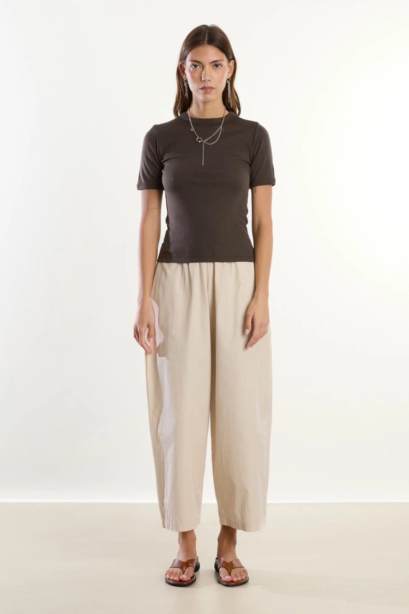 Merino Wool Jersey T-shirt Reuni – Turkish Coffee | Centre Commercial