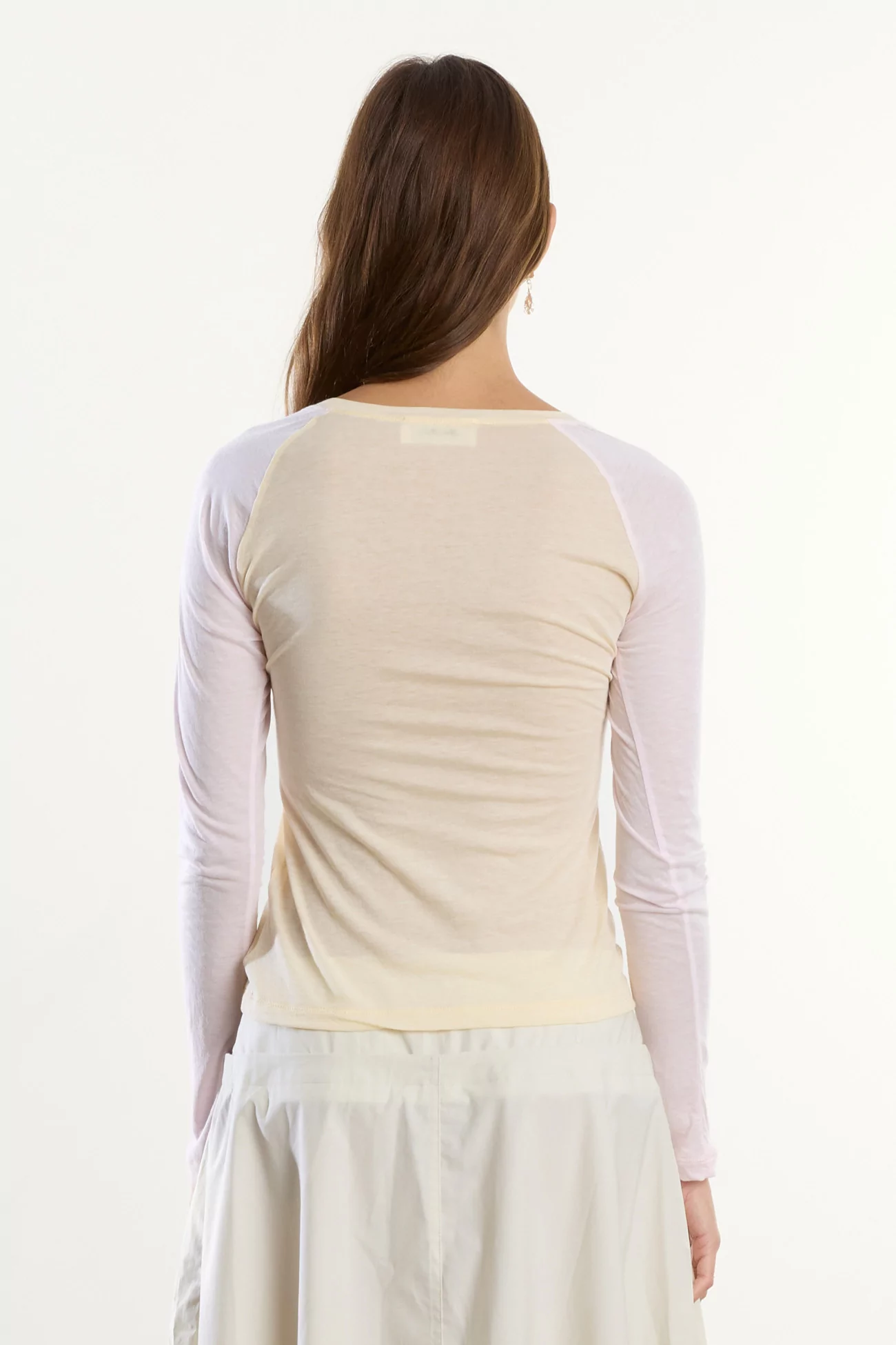 Women's Long Sleeve Switching Color T-Shirt Ernie Palo – Pink | Centre Commercial