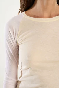 Women's Long Sleeve Switching Color T-Shirt Ernie Palo – Pink | Centre Commercial