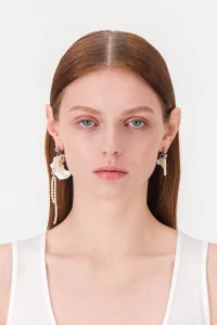 Justine Clenquet Alba Earrings – Palladium | Centre Commercial