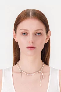 Justine Clenquet Alba Necklace – Palladium | Centre Commercial