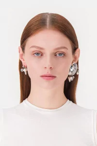 Justine Clenquet Bianca Earrings – Palladium | Centre Commercial
