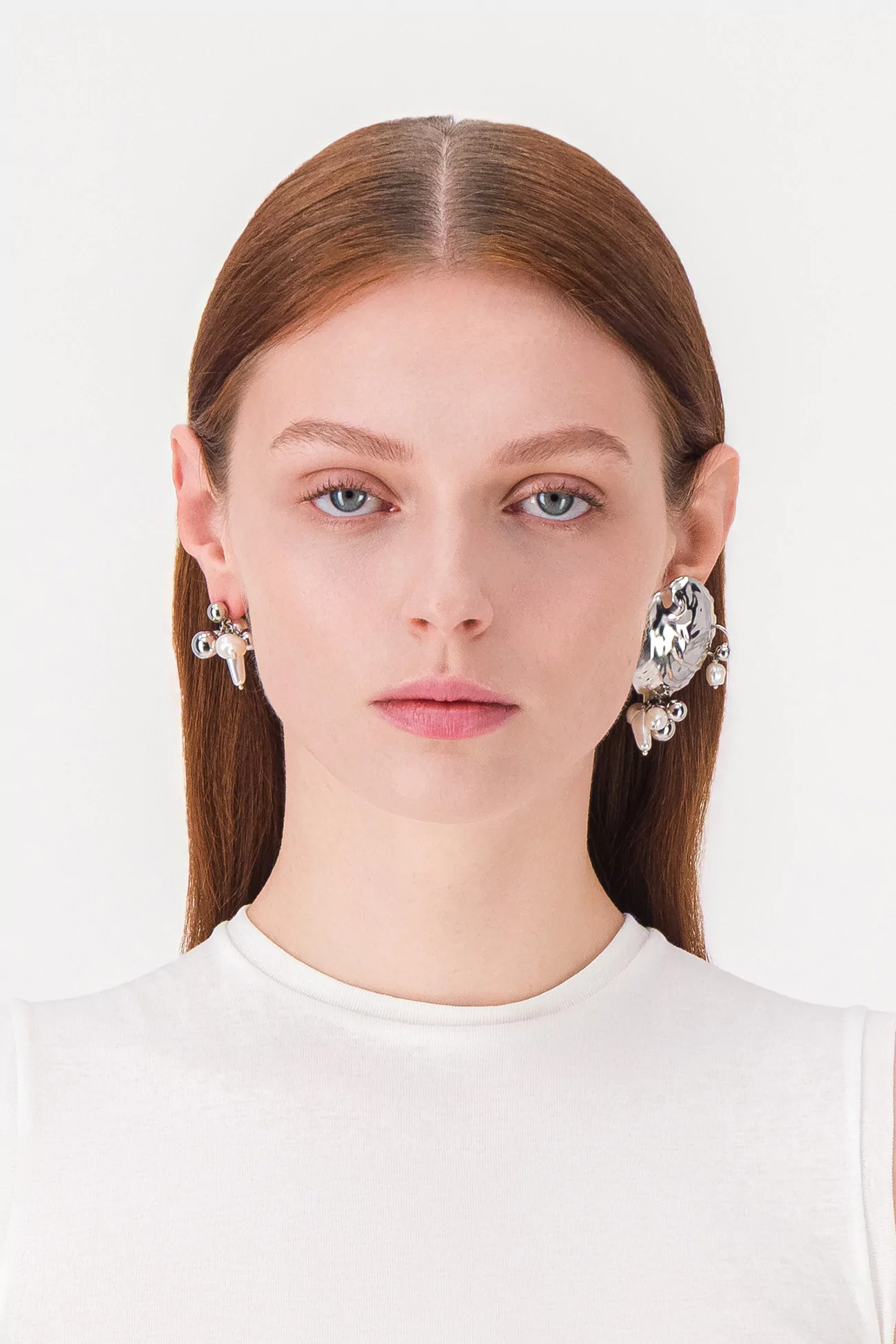 Justine Clenquet Bianca Earrings – Palladium | Centre Commercial