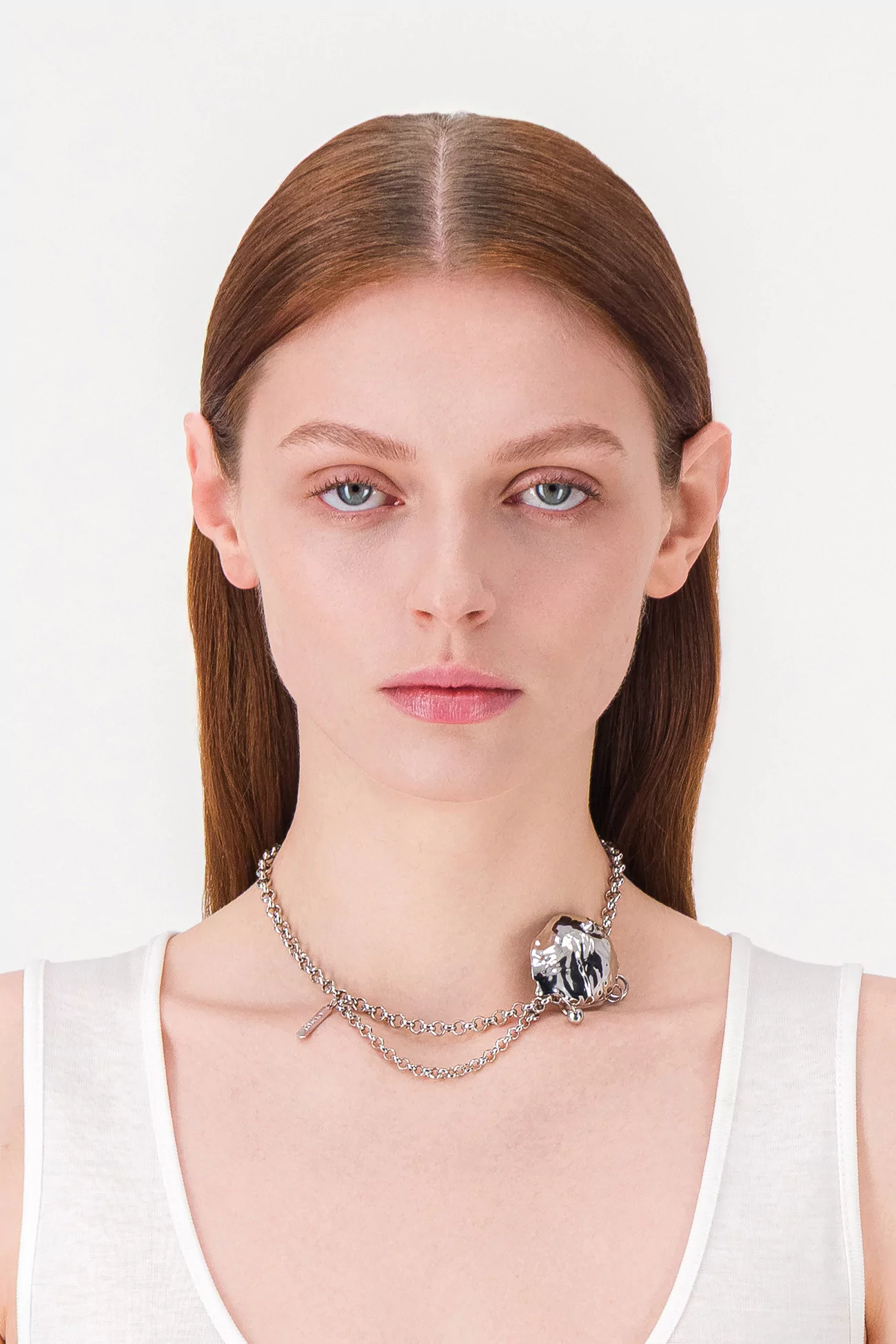 Justine Clenquet Lucia Necklace – Palladium | Centre Commercial