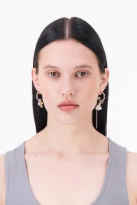 Justine Clenquet Sunny Earrings – Palladium | Centre Commercial