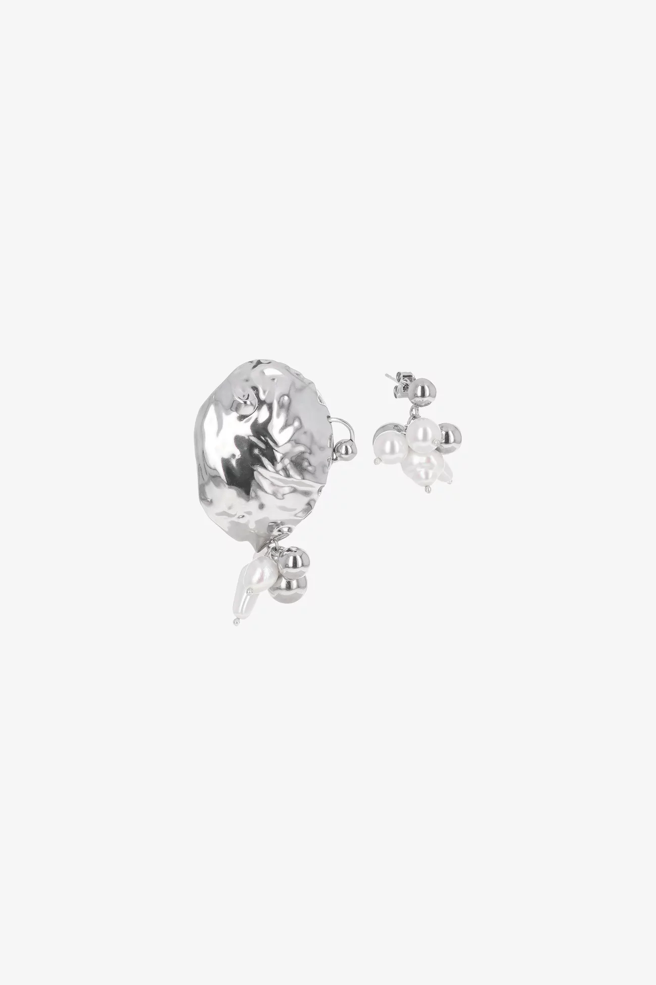 Justine Clenquet Bianca Earrings – Palladium | Centre Commercial