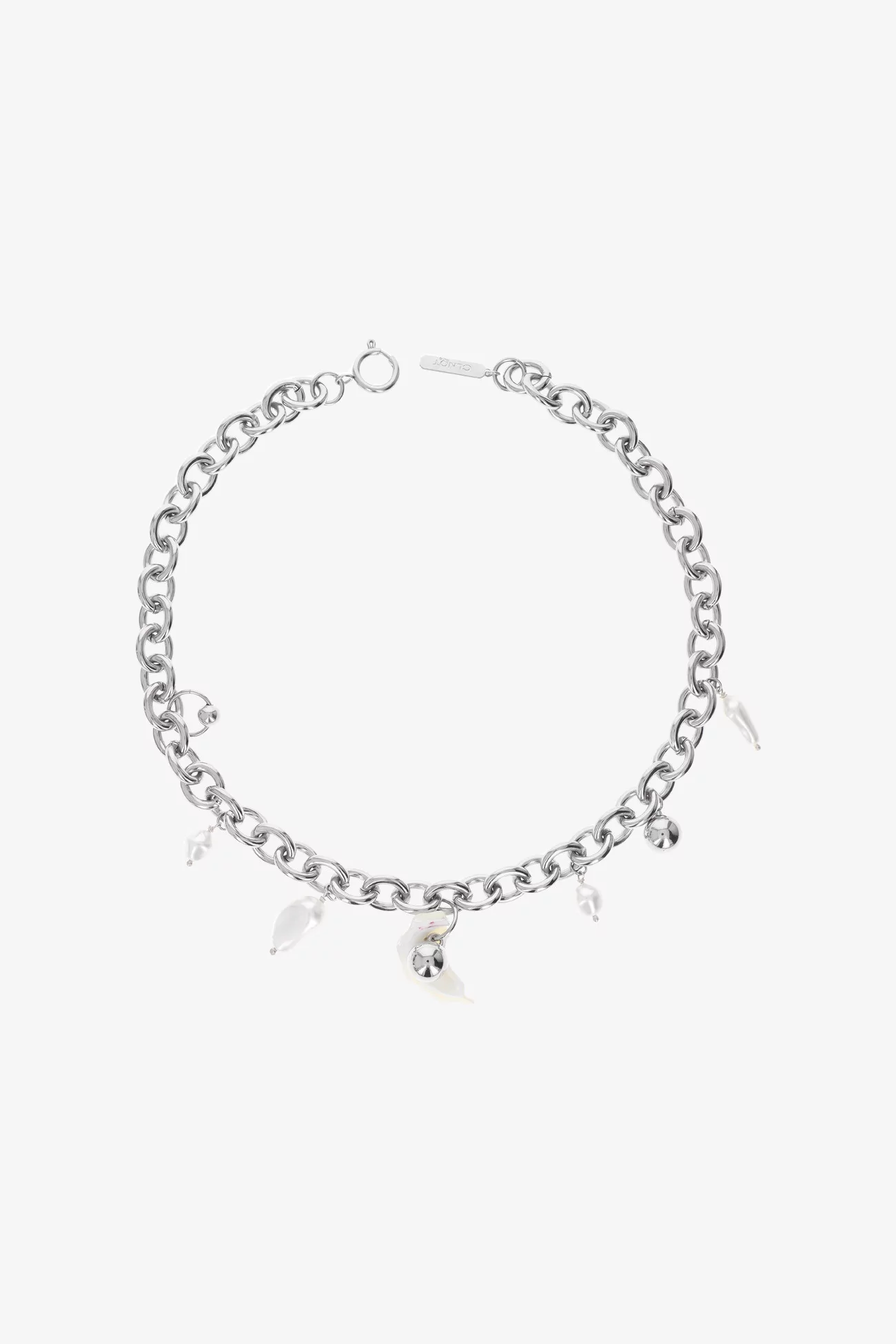 Justine Clenquet Tyler Necklace – Palladium | Centre Commercial