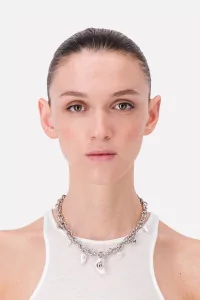 Justine Clenquet Tyler Necklace – Palladium | Centre Commercial